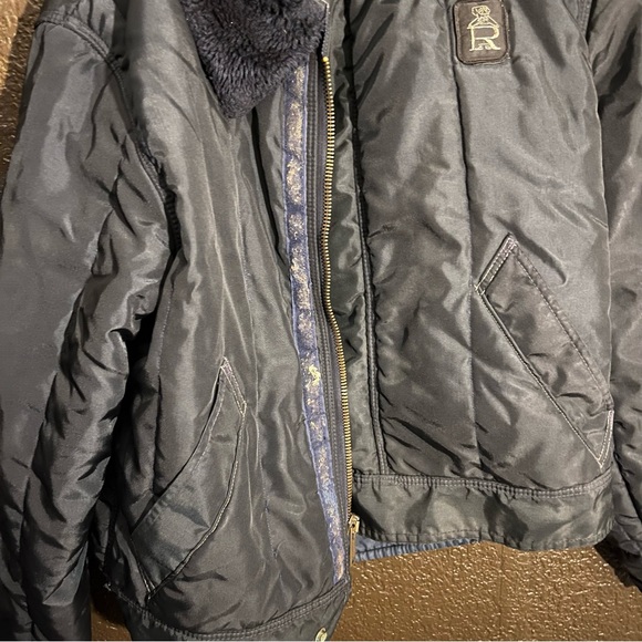 Navy Blue RefigiWear Zip Up Jacket, Size Large - Picture 5 of 12